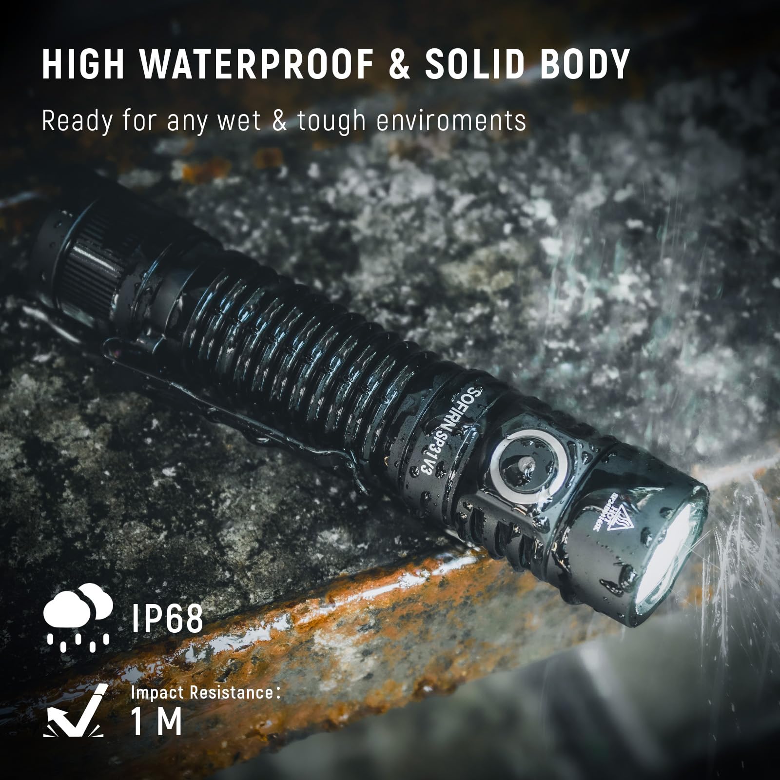 SP31 V3.0 IPX8 waterproof durability in rugged conditions