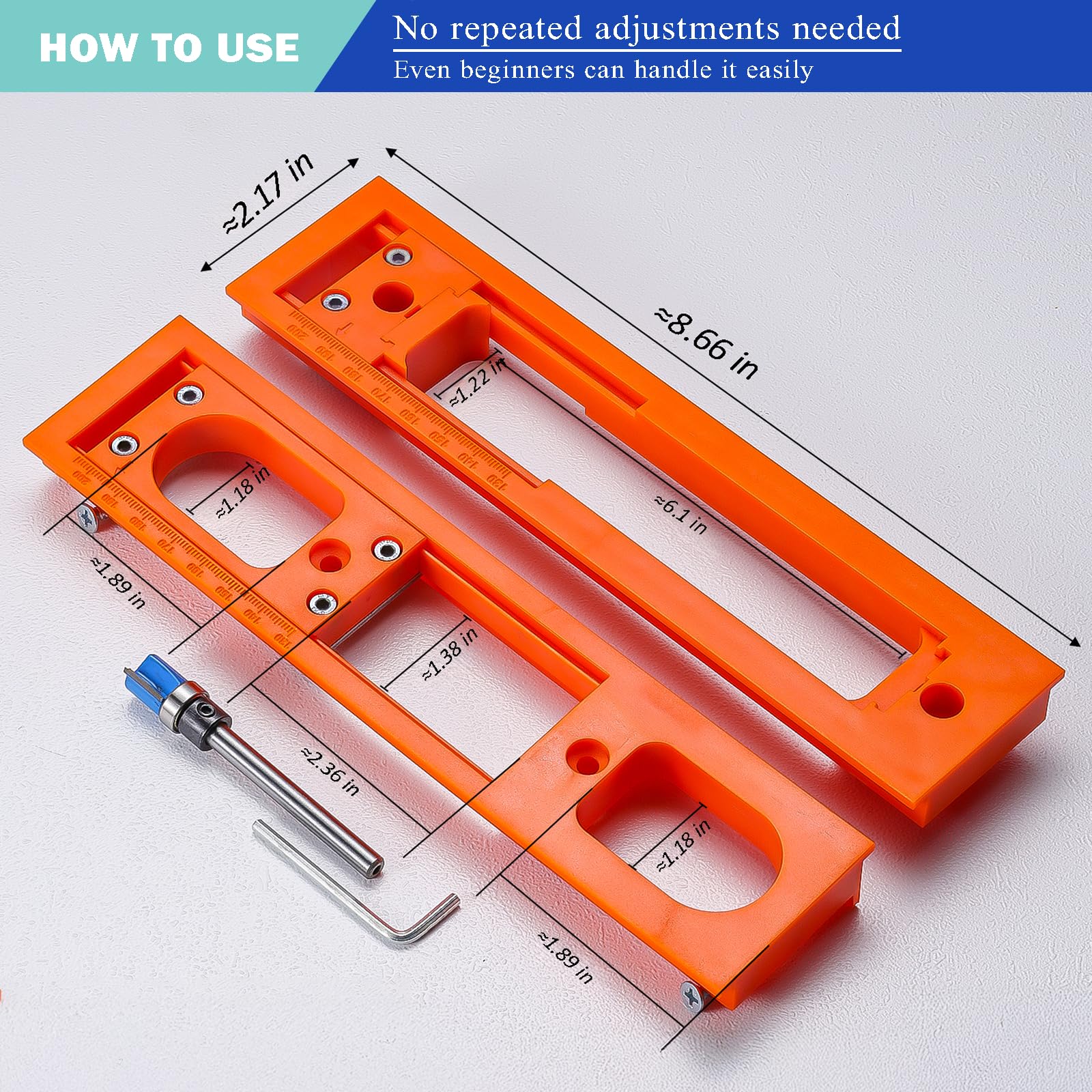 7Cnfort laser-scale template resists wear for long-term use.