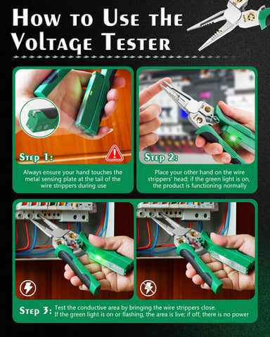 8 In 1 Wire Strippers ideal for electricians and DIY tasks