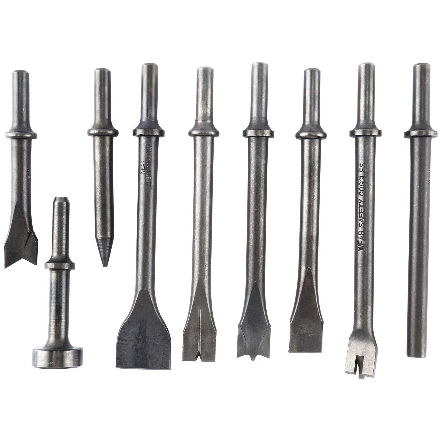 8MILELAKE Pneumatic Chisel Set case view for masonry and concrete tasks