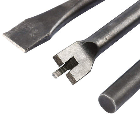 8MILELAKE round shank 0.39in chisel in action on hard surfaces