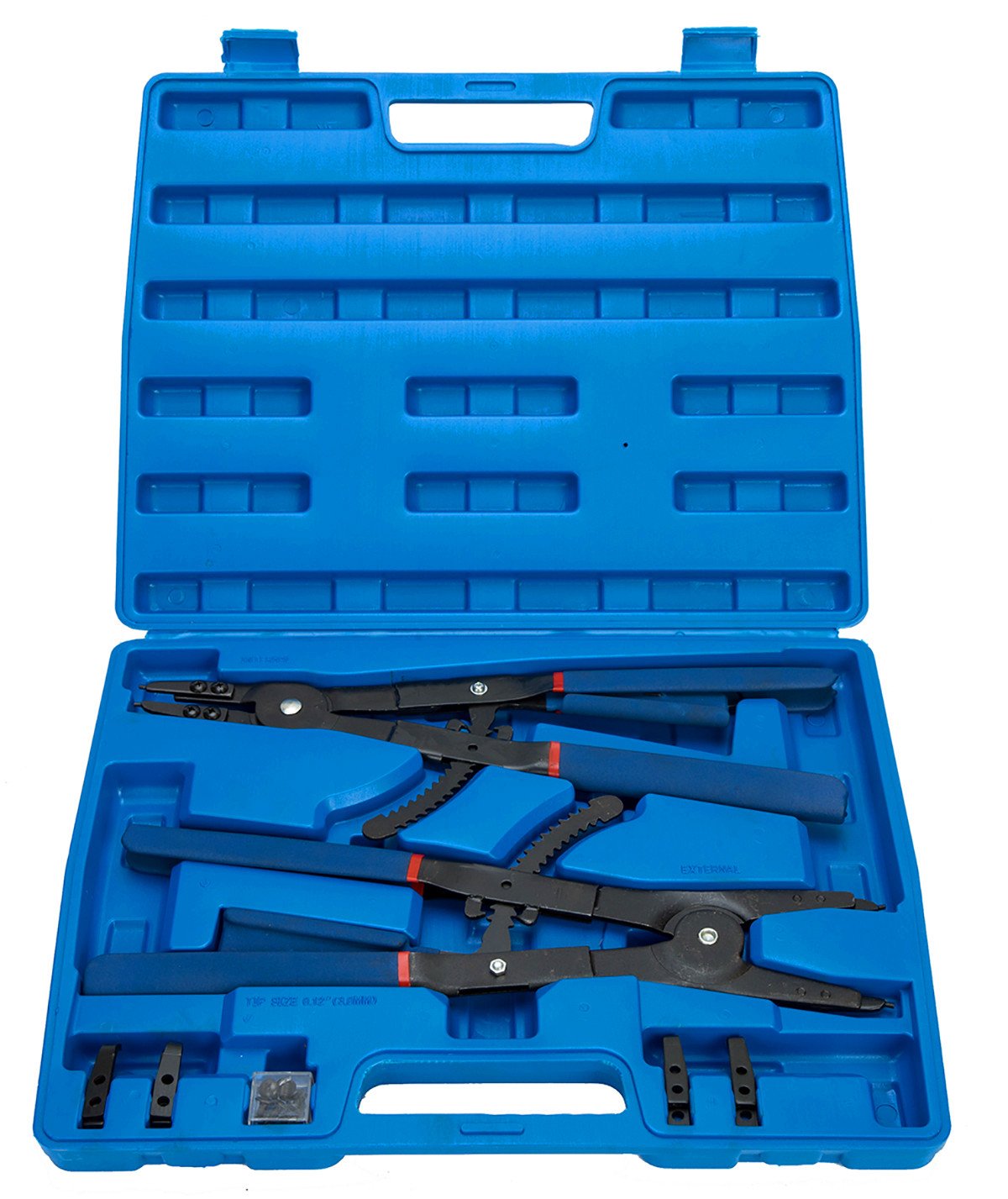 8MILELAKE snap-ring pliers with straight tips for versatile installations