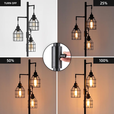 9MMML Floor Lamp black-metal-base provides stable support for safe family spaces.