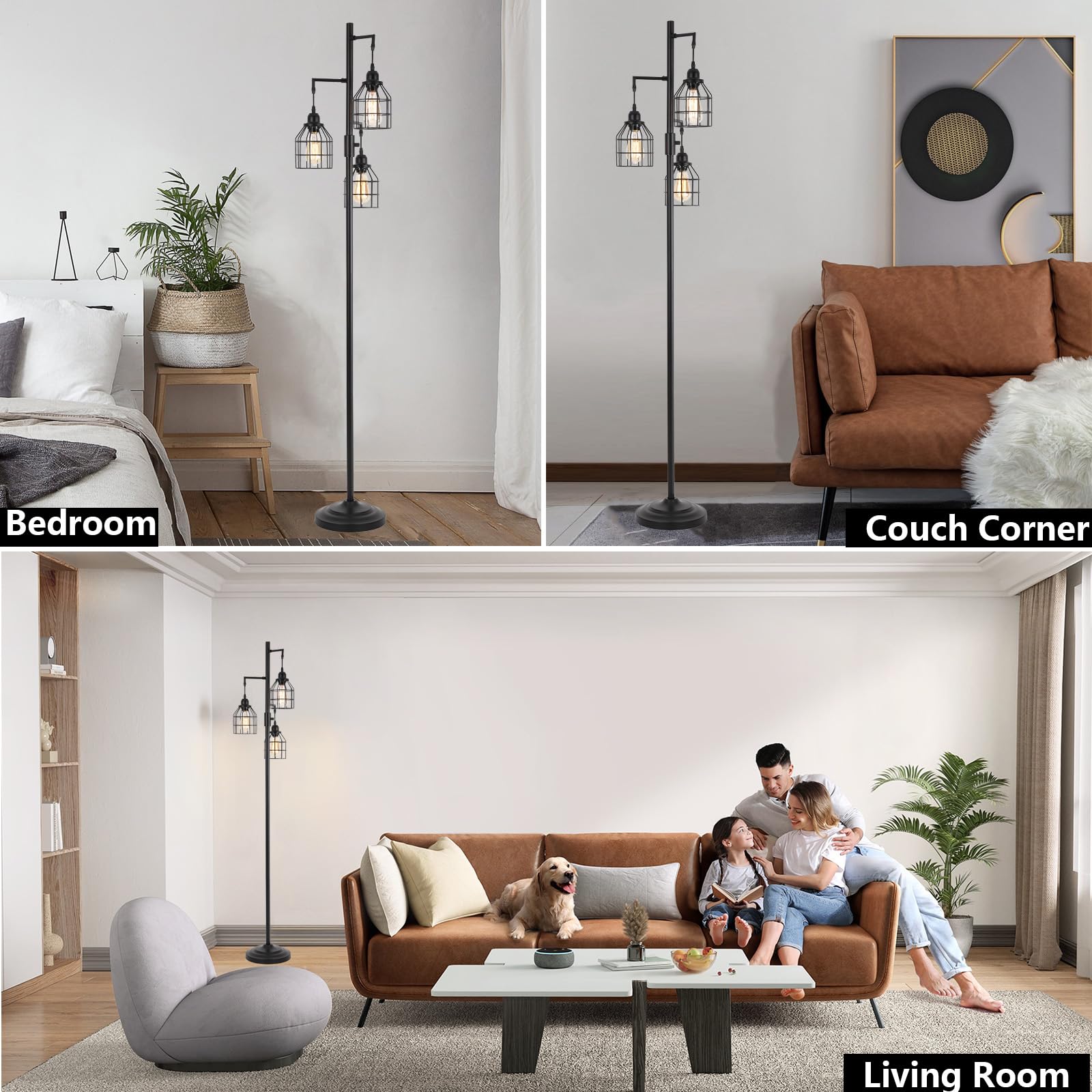 9MMML Floor Lamp dimmable-brightness enables mood-adjustable illumination.