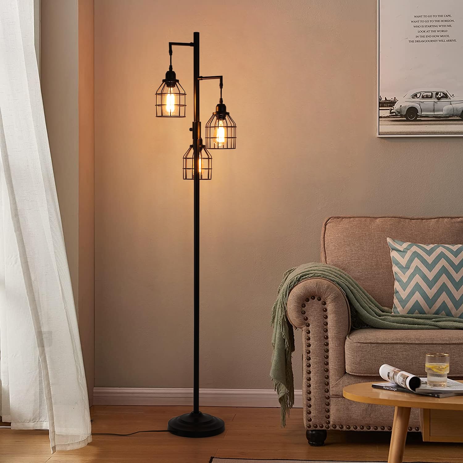 9MMML Floor Lamp safe-sturdy-base ensures stability around kids and pets.