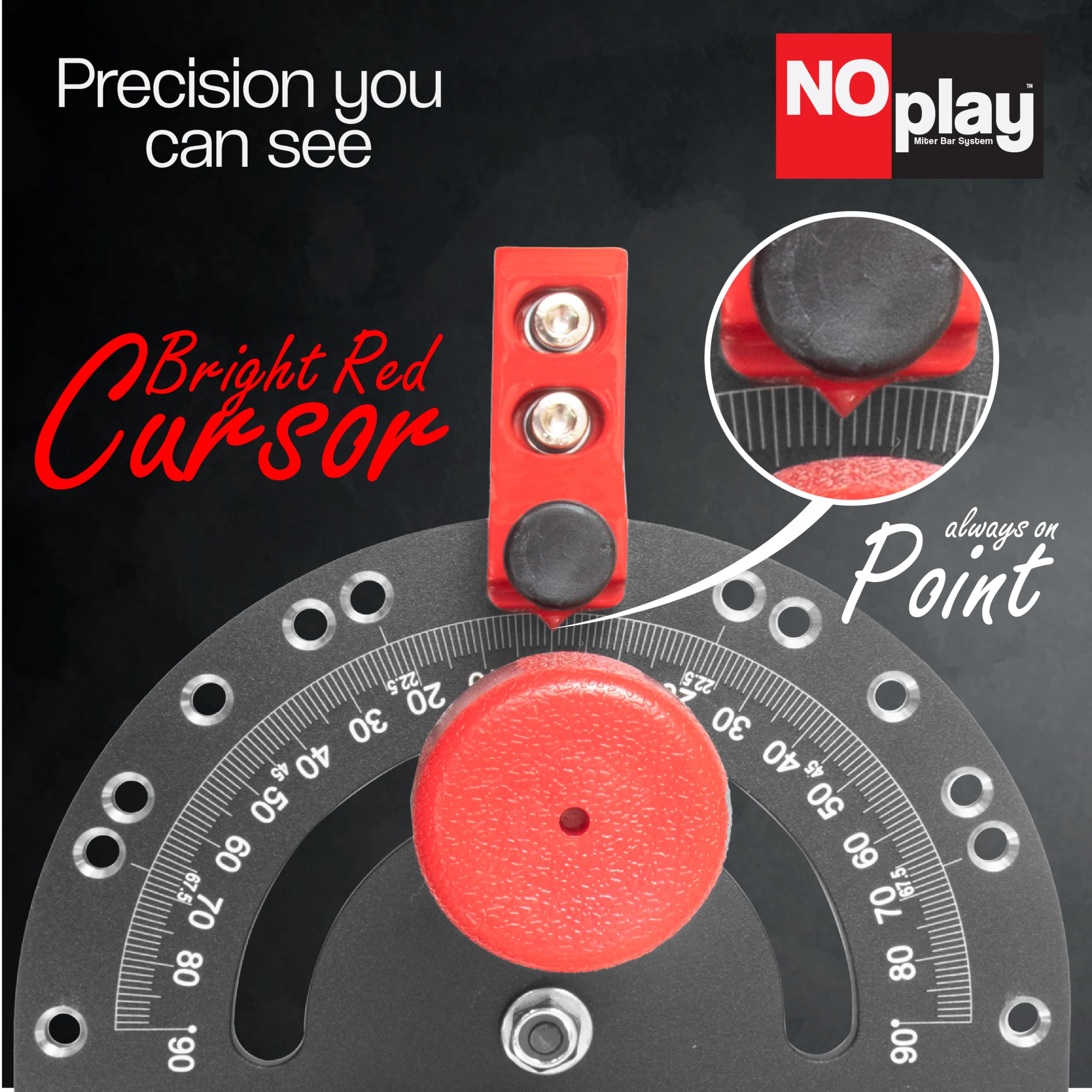 Fulton red cursor and handle improve visibility for accurate settings