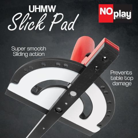 Fulton UHMW base pad ensures smooth sliding and tabletop protection