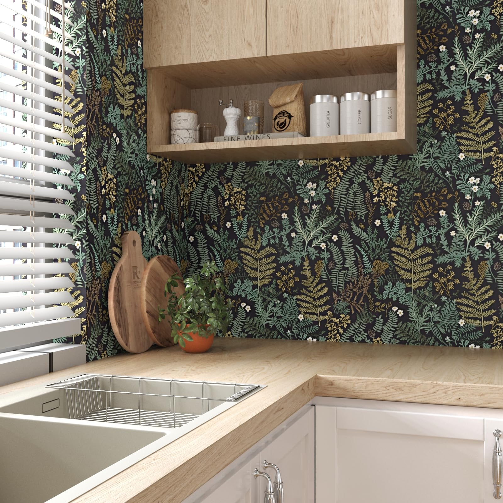Laatse self-adhesive wallpaper applied to a smooth surface easily