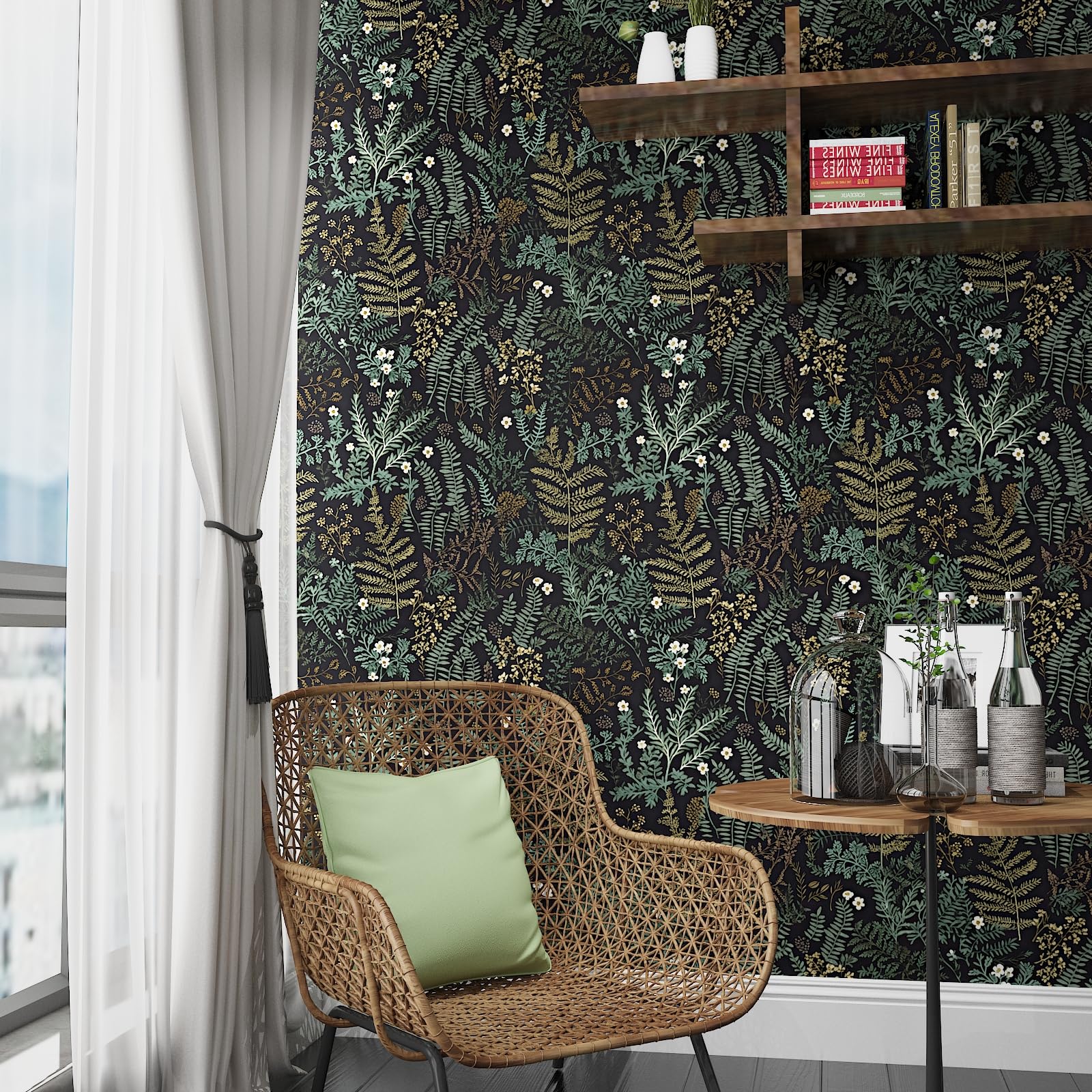 Laatse thick vinyl wallpaper provides durable, long-lasting coverage