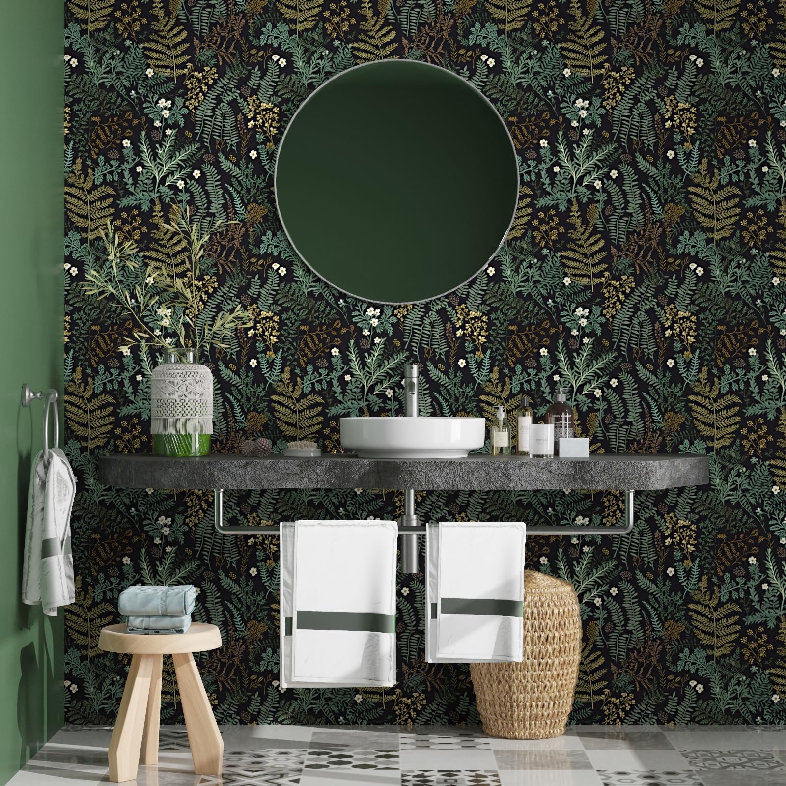 Laatse waterproof wallpaper suitable for kitchens and bathrooms with easy cleaning