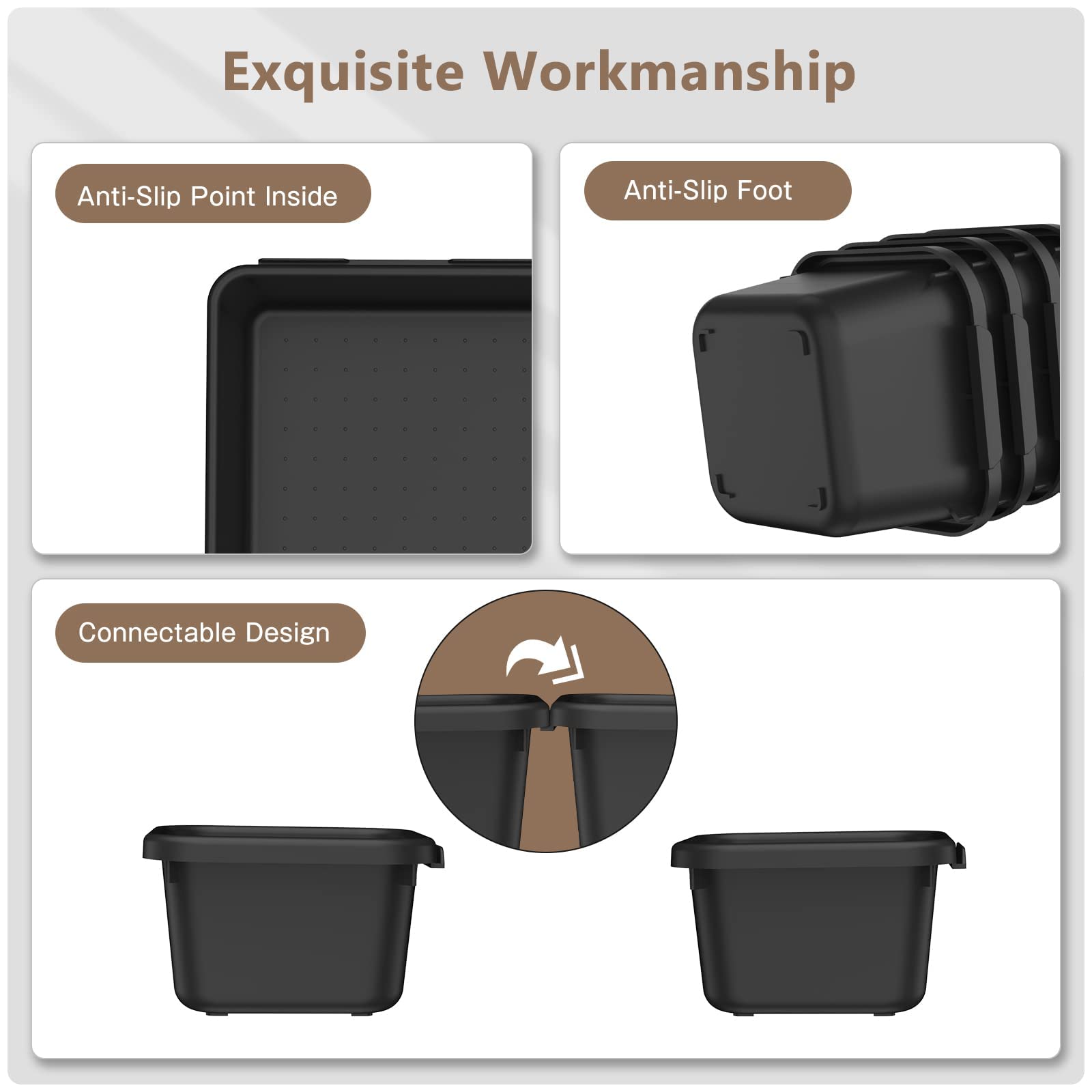 A-LuGei interlocking trays allow flexible configurations for drawers, tool chests, and countertops