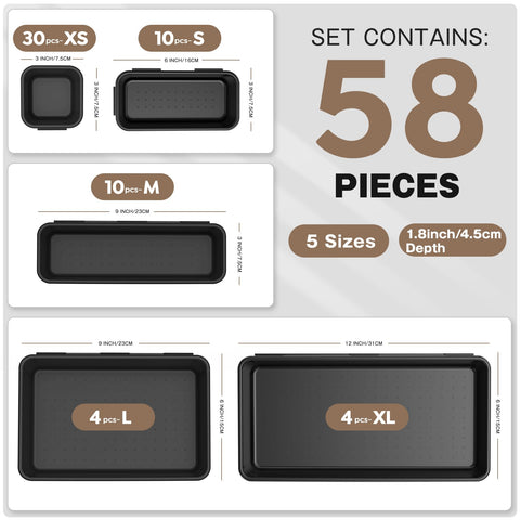 A-LuGei durable plastic organizers store small parts neatly in a garage or workshop