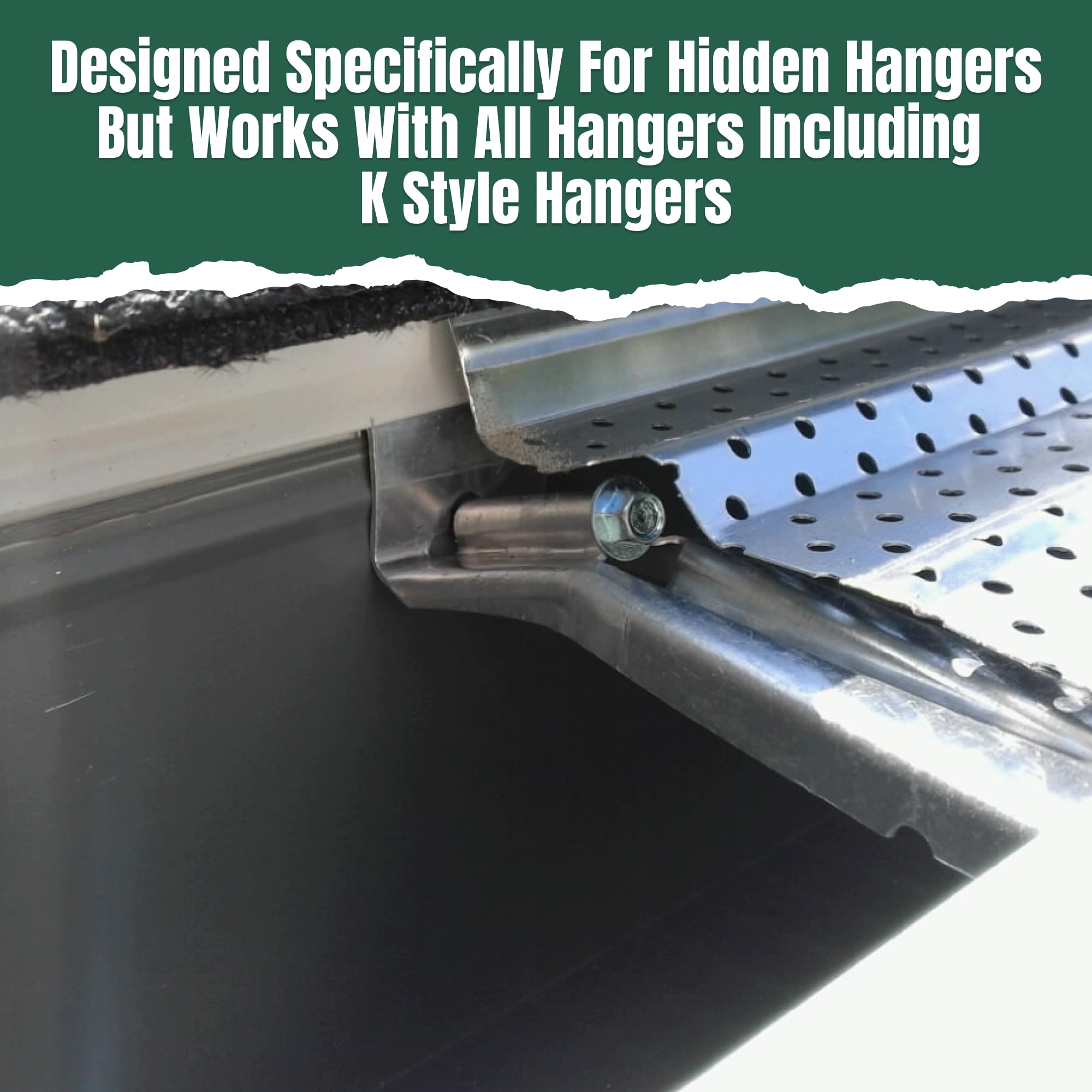 A-M Gutter Guard 5-inch width fits standard gutters for easy installation