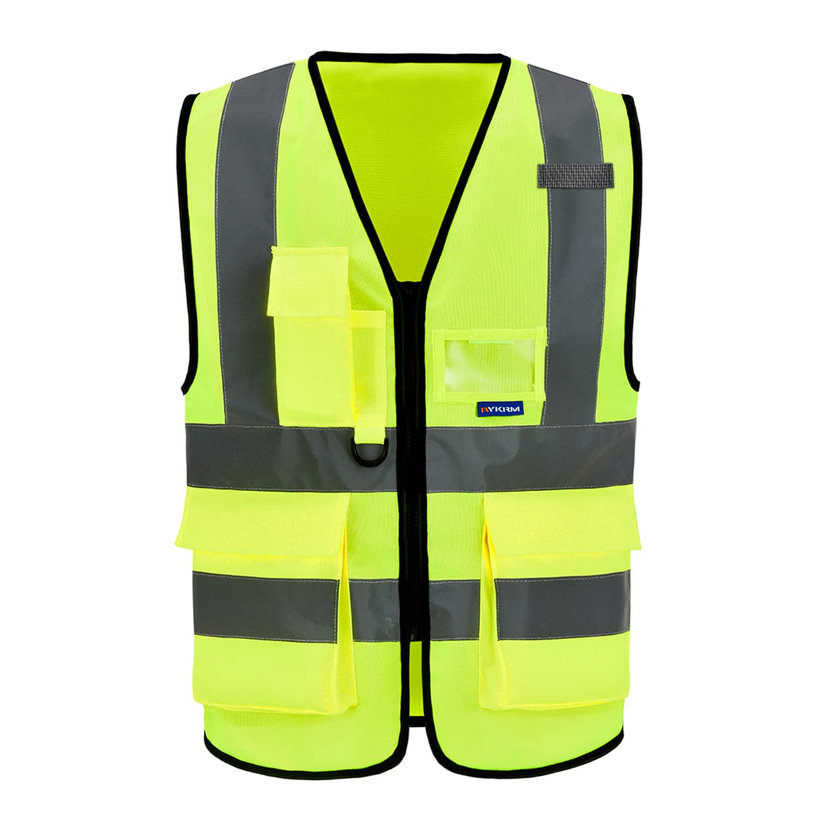 A-SAFETY Enhanced Visibility Vest front view for superior daytime and night visibility during outdoor activities.