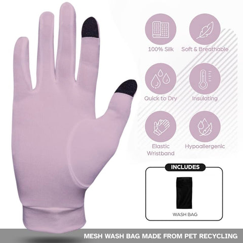 A Touch of Silk hypoallergenic silk fibers soothe sensitive skin on contact.