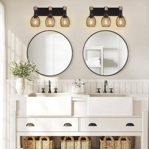A1A9 dimmable bathroom vanity light compatible with dimmers for adjustable brightness