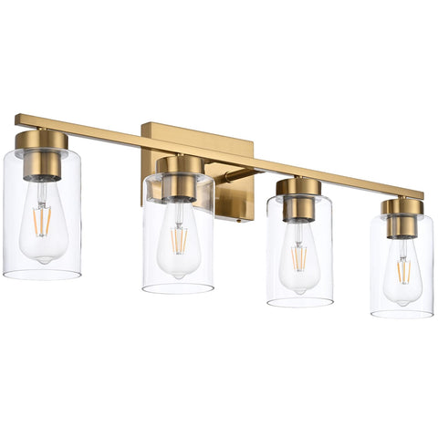 A1A9 vanity light installation guide and hardware laid out