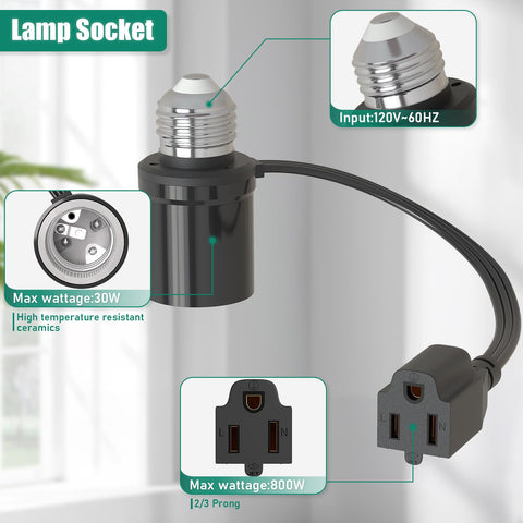 Aaeytby 7-inch extension cord enables versatile plugging in tight spaces.