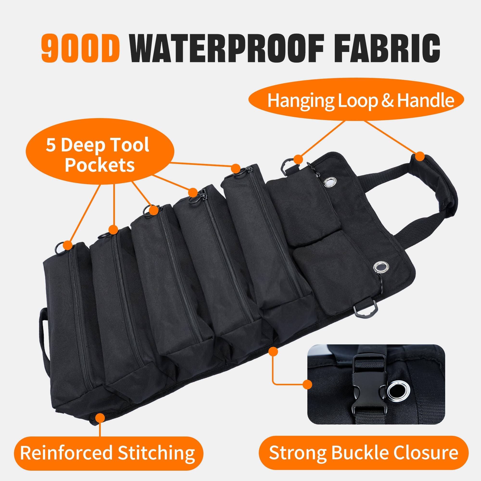 AASTT detachable pouches offer flexible storage for accessories.