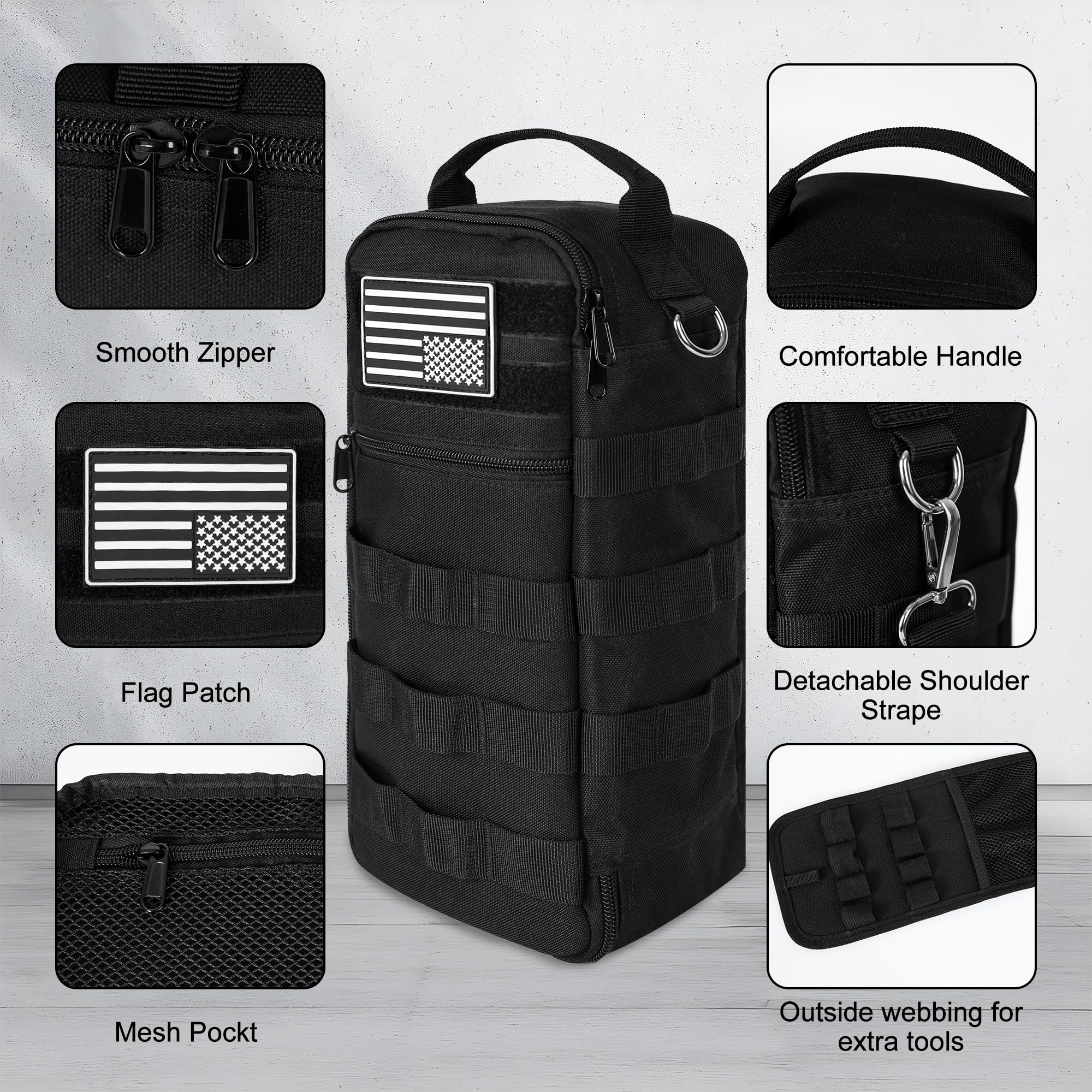 AASTT Portable Tool Bag hammer loop ready for fast tool attachment during work