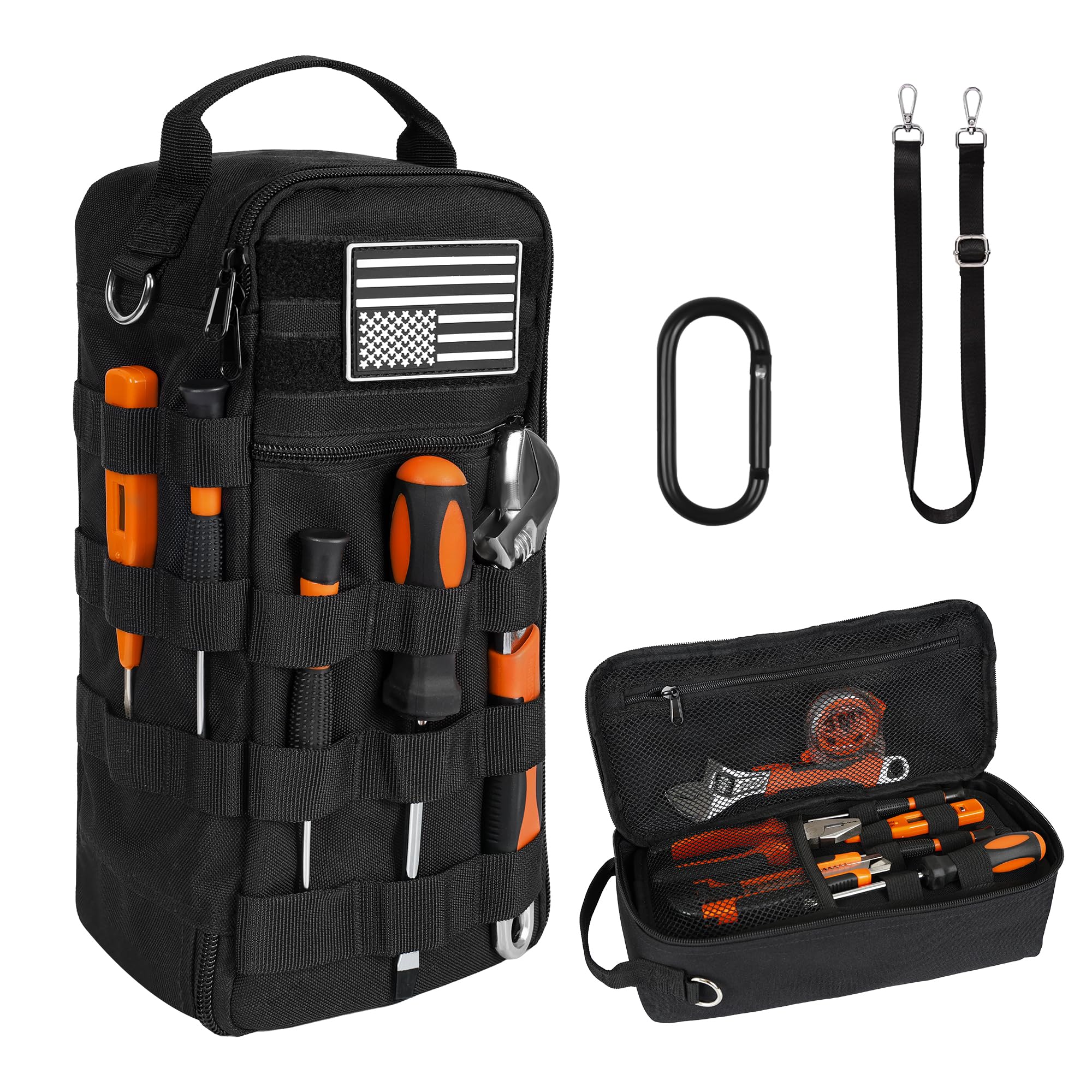 AASTT Portable Tool Bag top view showing compact organization for quick access on site