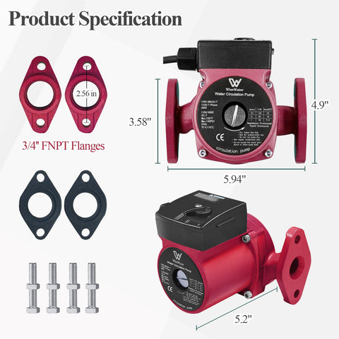 AB 110V circulation pump control dial with three speeds for tailored flow