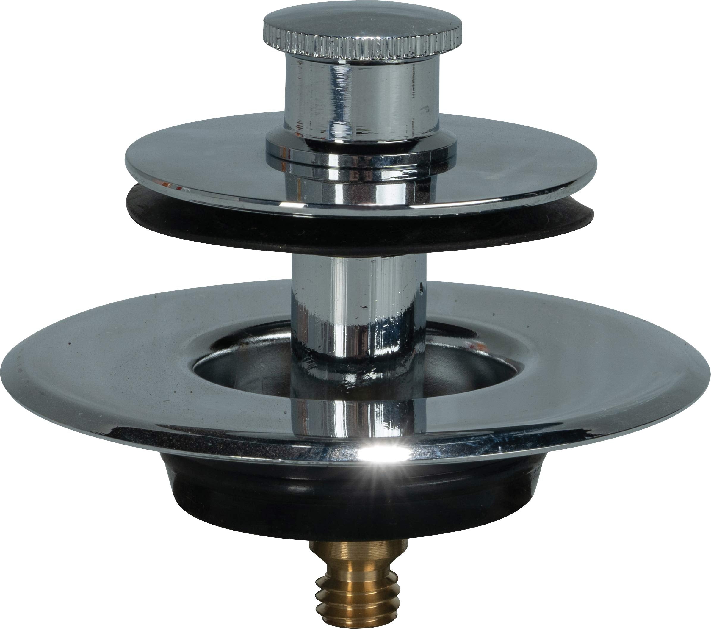 AB&A stainless steel waste and overflow kit with rubber washer for secure seal