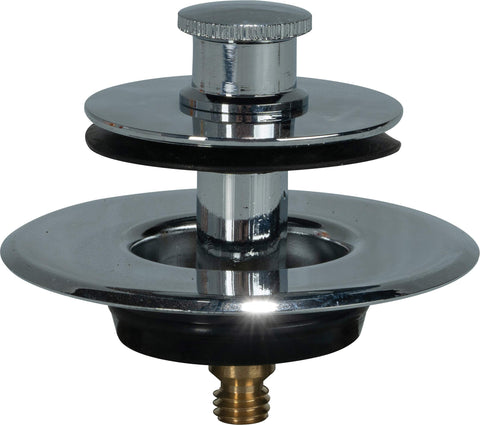 AB&A stainless steel waste and overflow kit with rubber washer for secure seal