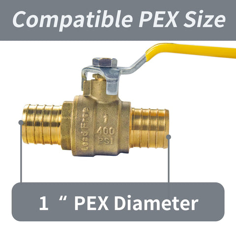 Brass construction provides durability and corrosion resistance in plumbing lines