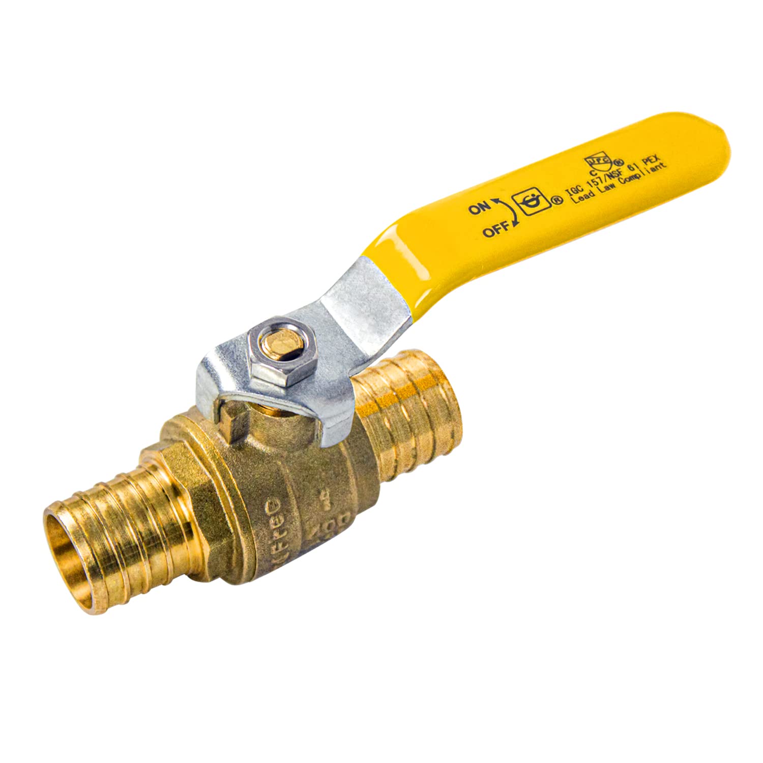 UPC-certified AB valve labeling confirms product safety and quality