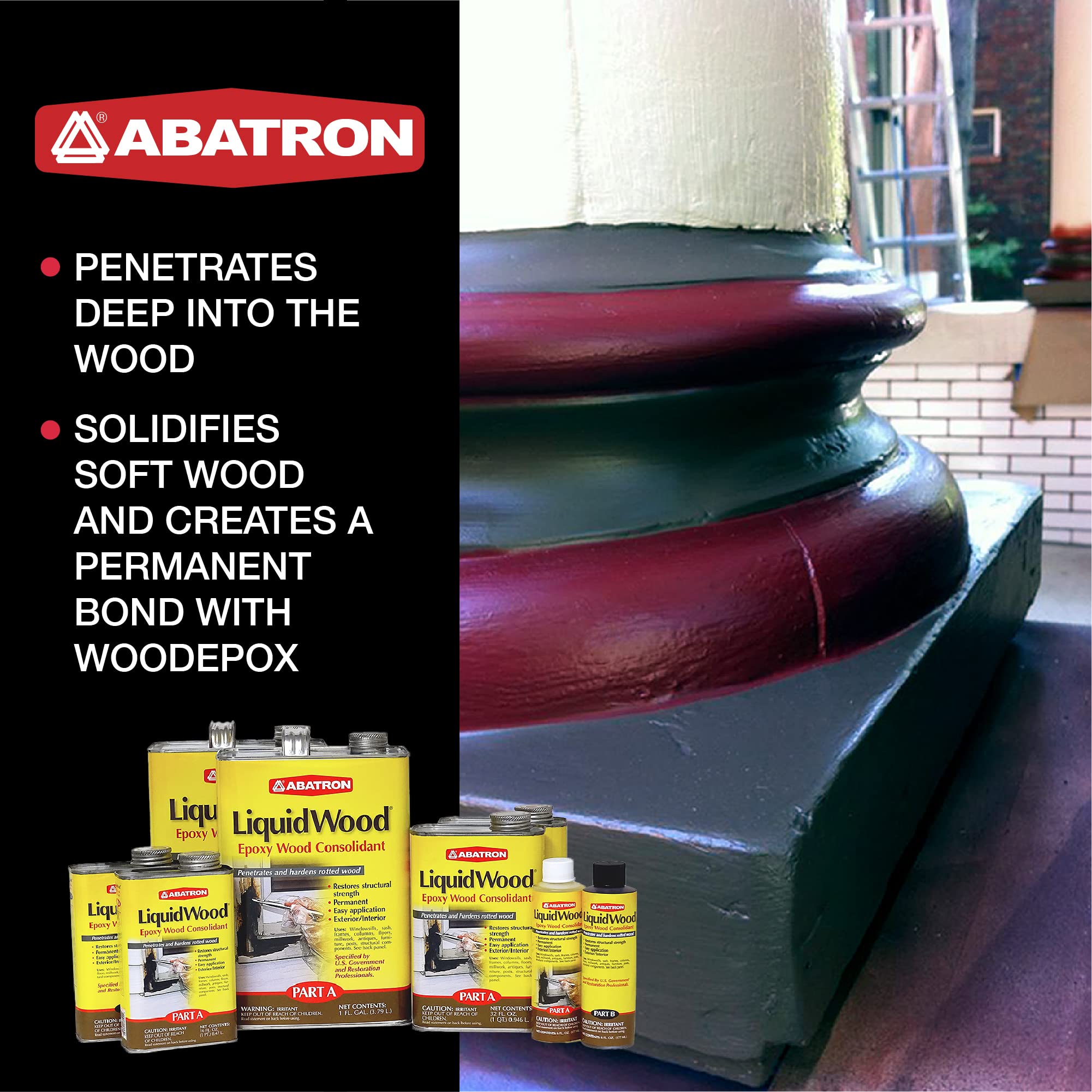 Abatron LiquidWood repaired-wood-structure scene highlights strong exterior restoration.