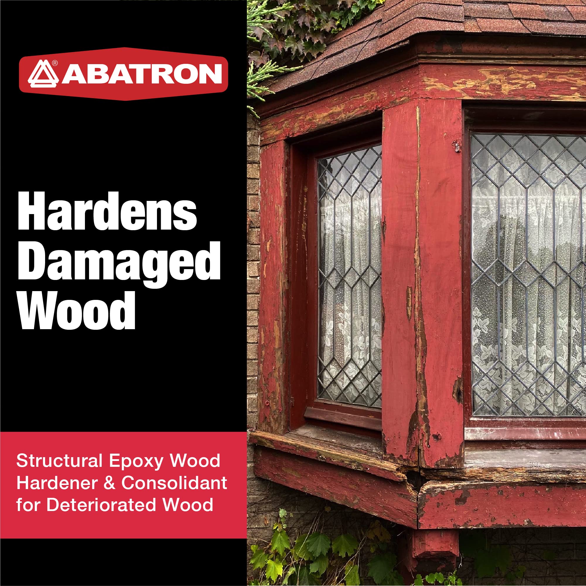 Abatron LiquidWood resin mix demonstrates deep penetration for stabilizing wood.