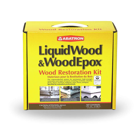 Abatron WoodEpox filler being applied to stabilize damaged wood.