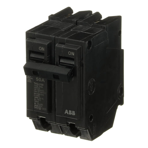 ABB Q-Line THQL2150 side view; quick-make/quick-break action demonstrated.