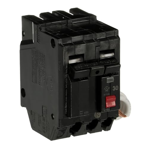 ABB THQL2130GFTP GFCI self-test label indicating easy status check