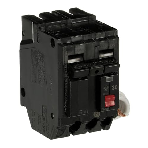 ABB THQL2130GFTP GFCI self-test label indicating easy status check