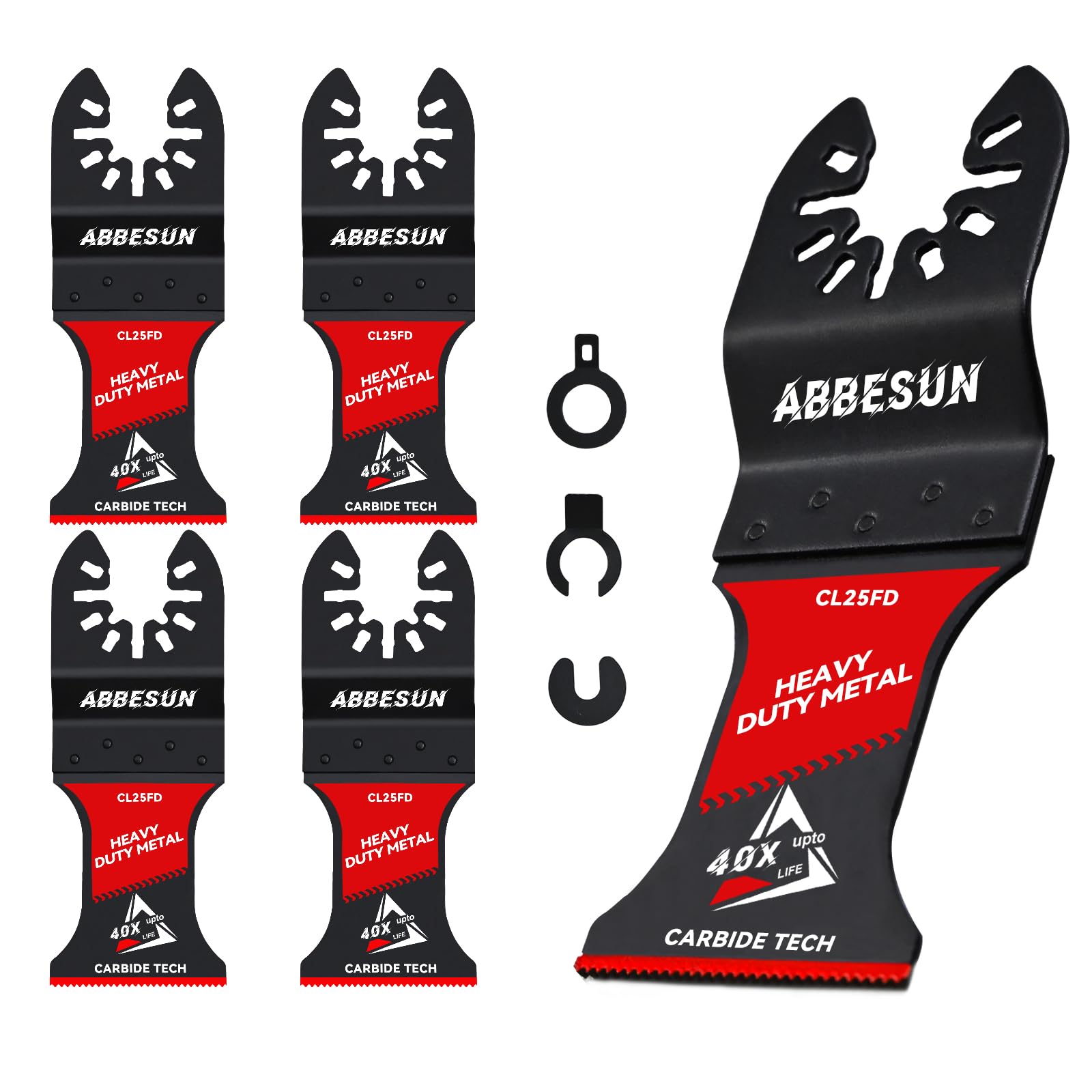 Abbesun carbide oscillating blade for nails cut, designed to tackle embedded nails with ease.