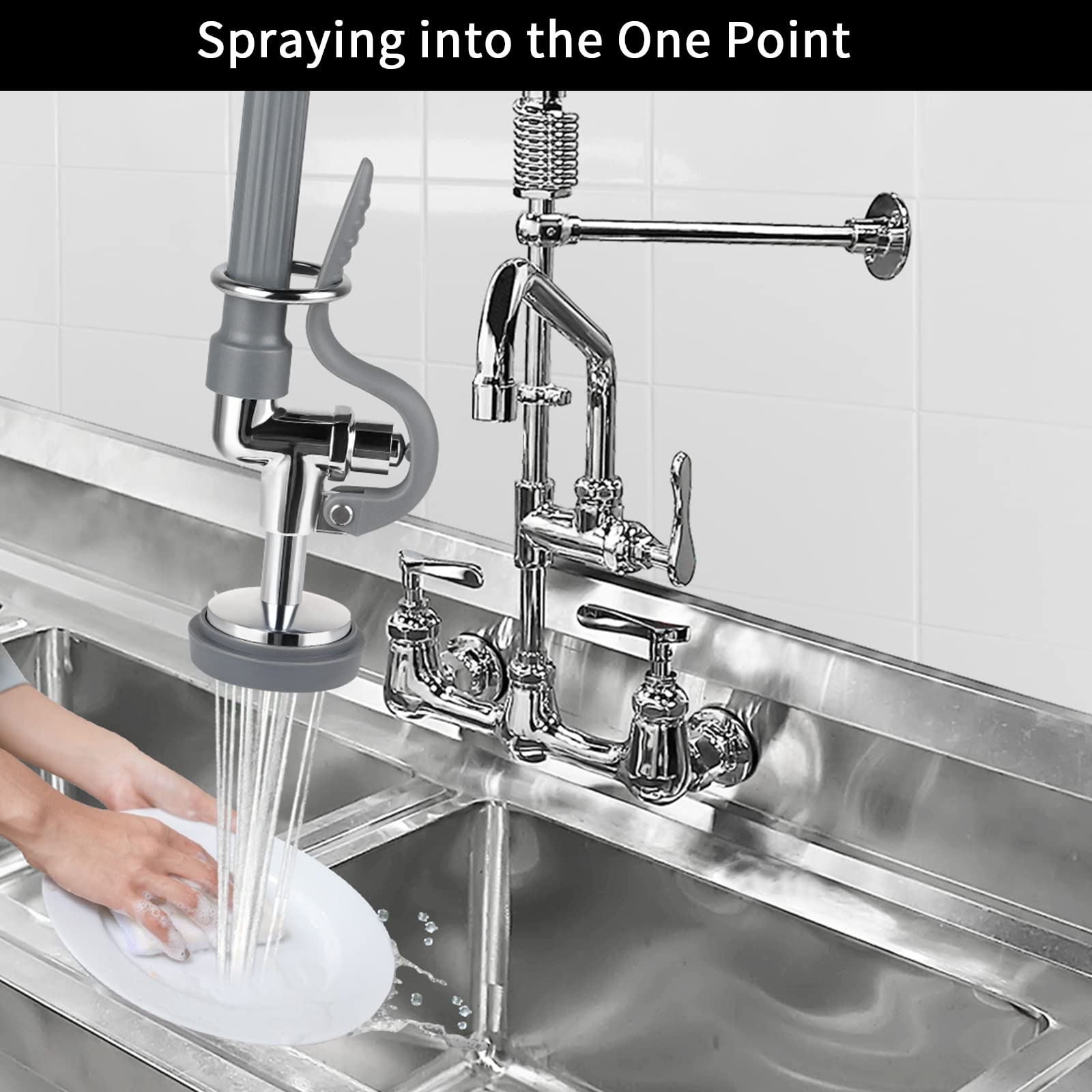 ABBORAUNT gray DIY install guide depicts a one-minute replacement.