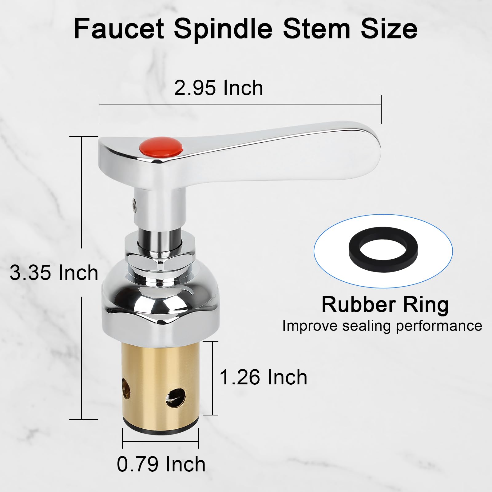 ABBORAUNT universal valve core ensures broad compatibility with wall mount faucets