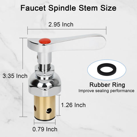 ABBORAUNT universal valve core ensures broad compatibility with wall mount faucets