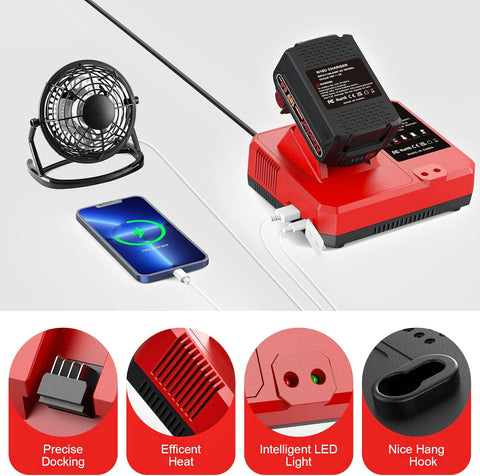 Abeden battery packaging shows included battery and charger for convenient setup.