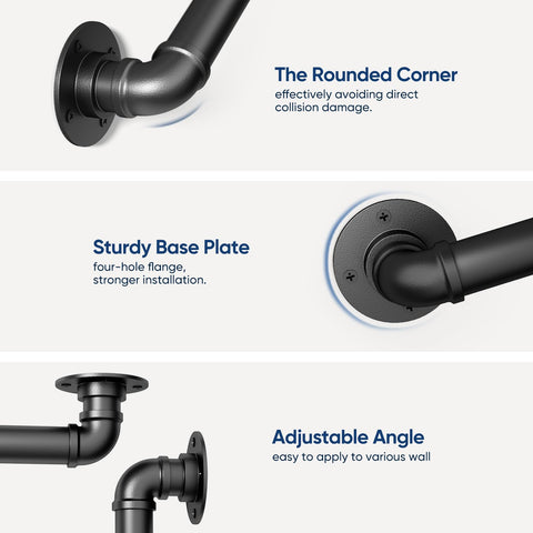 Abiglifty outdoor handrail for porch enhances weather-resistant safety.