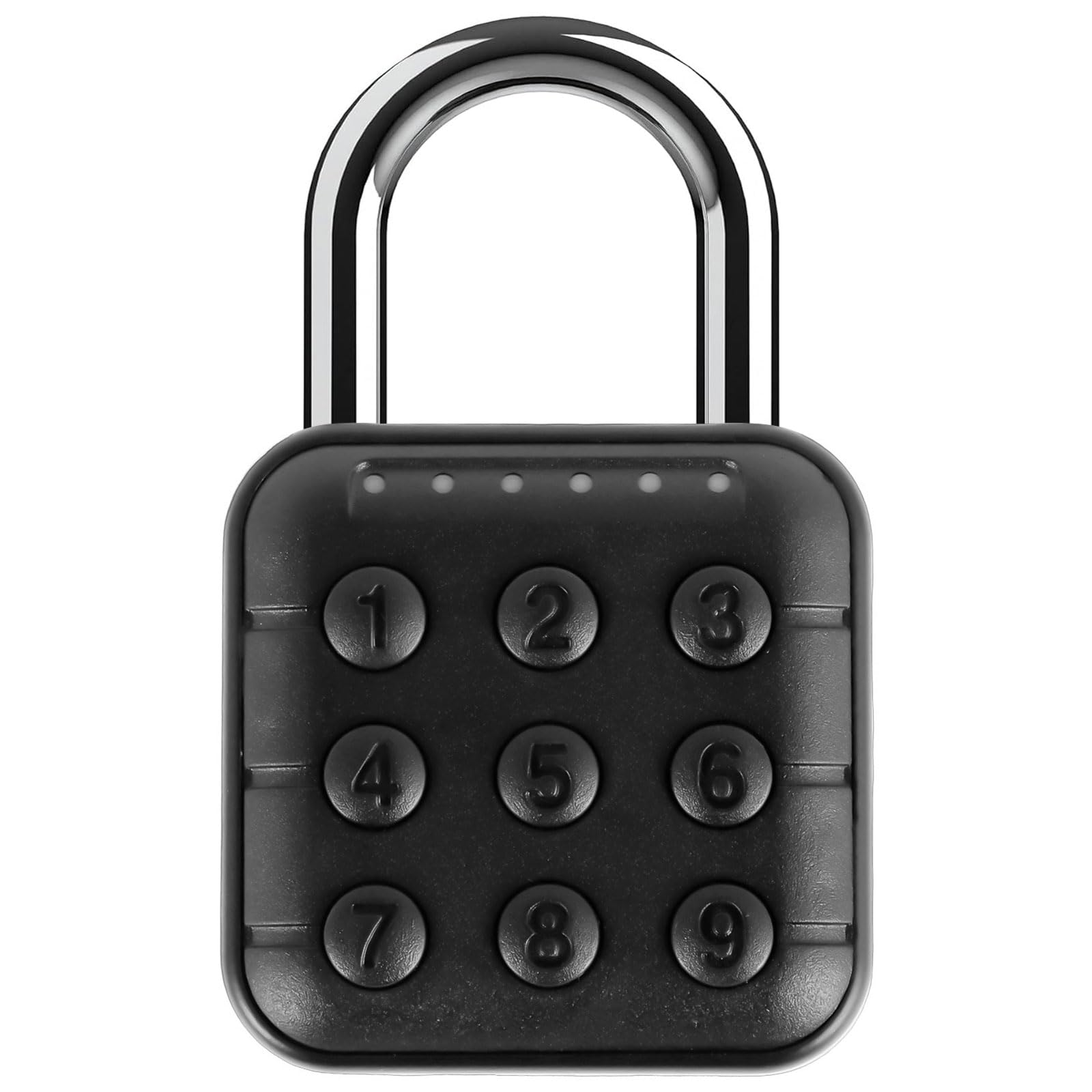 Abizarch Password Code Digital Padlock side view, showcasing slim aluminum body.