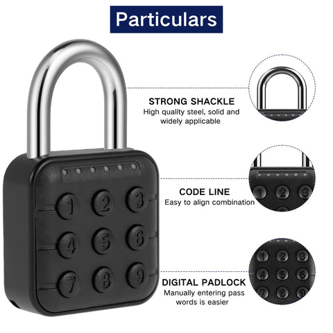 Abizarch Aluminum alloy padlock close-up reveals durable construction.