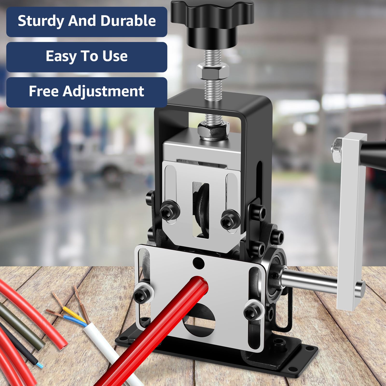 Abizarch portable aluminum frame ideal for on-site wire stripping