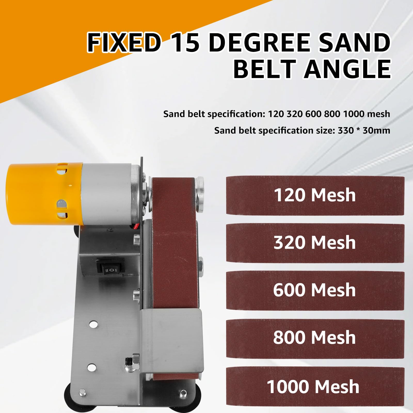 Abizarch Mini Belt Sander belt grit set, versatile abrasives for multiple tasks