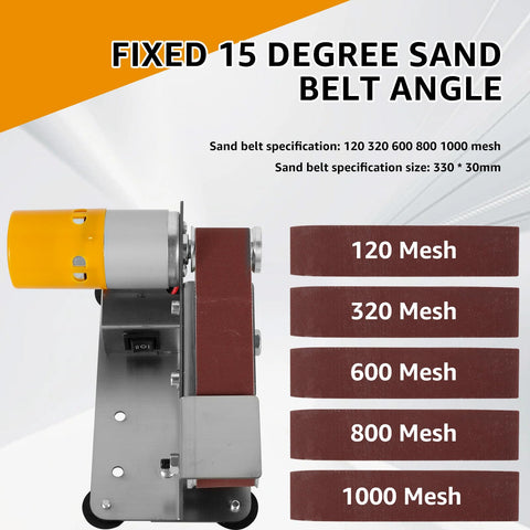 Abizarch Mini Belt Sander belt grit set, versatile abrasives for multiple tasks