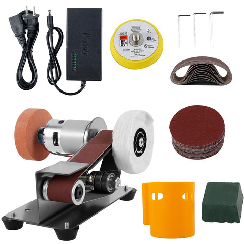 Abizarch Mini Belt Sander front view, compact precision for metal projects