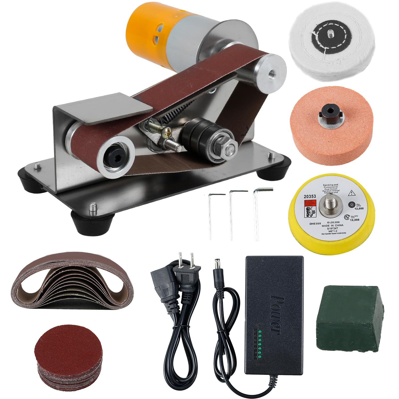 Abizarch Mini Belt Sander side view, ergonomic design for steady sanding