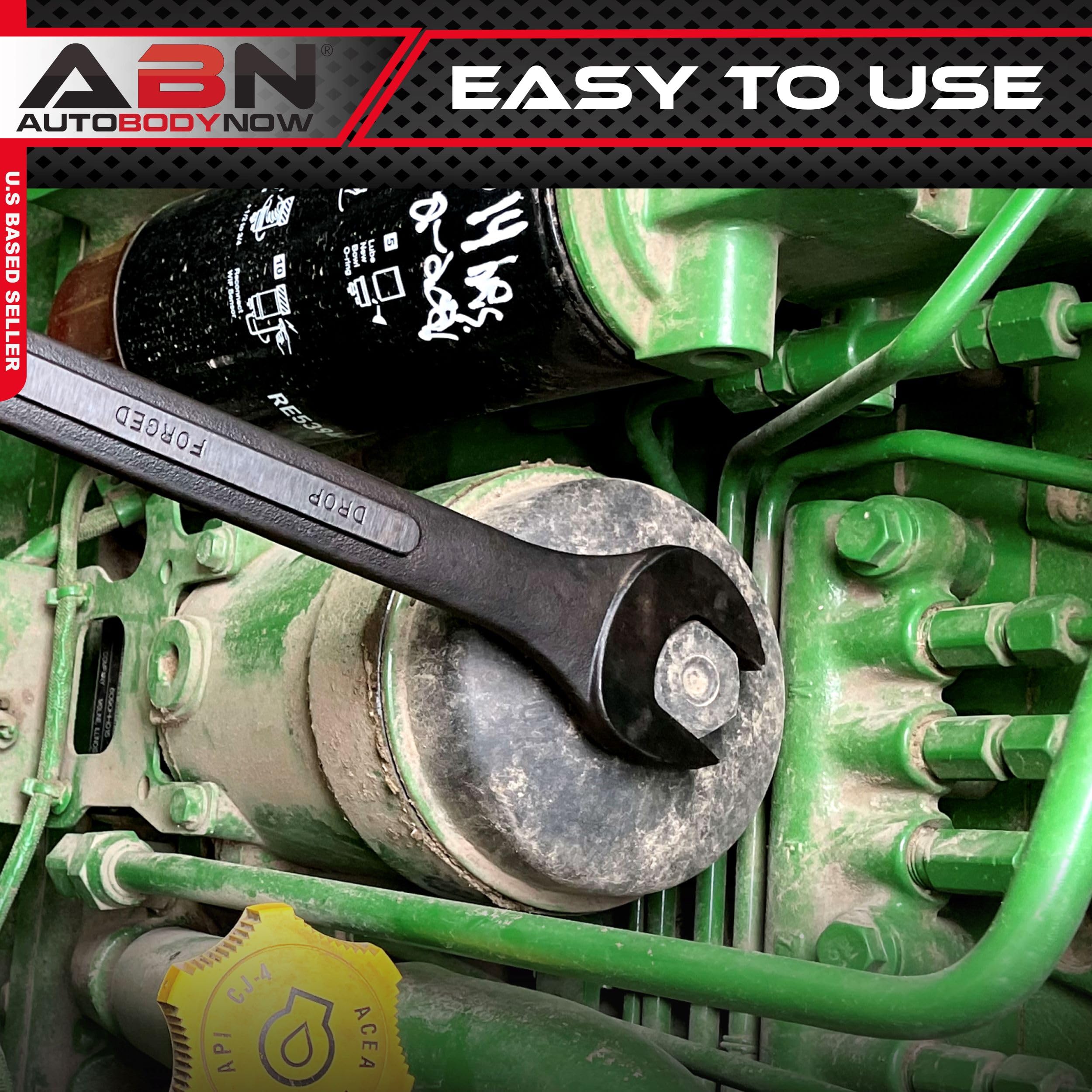ABN drop-forged steel with black oxide finish delivers long-lasting durability.